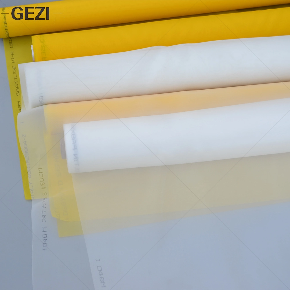 100/110/120/140/160/180/200/250/300mesh, White Yellow for Screen Printing Mesh Machine Equipment Accessories, Filter Painting, Polyester Fabric