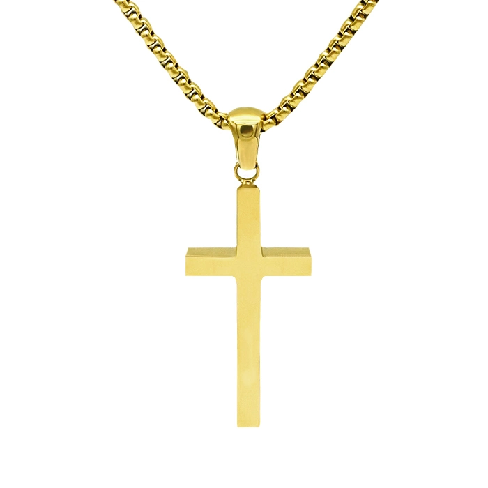 Wholesale Gold Plated Fashion Accessory Necklace Jewelry Set Cross Pendant Necklaces Jewellery for Lady