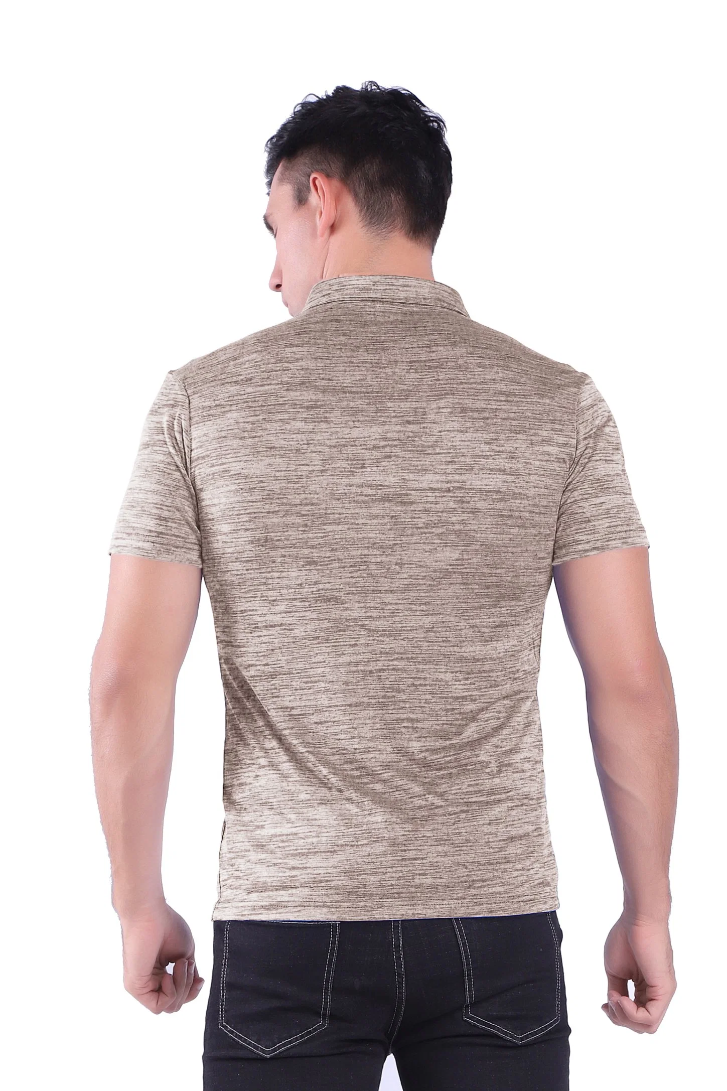 Polo de manga curta Leisure Performance para homem vestuário de camisa de manga curta Plus Grossista