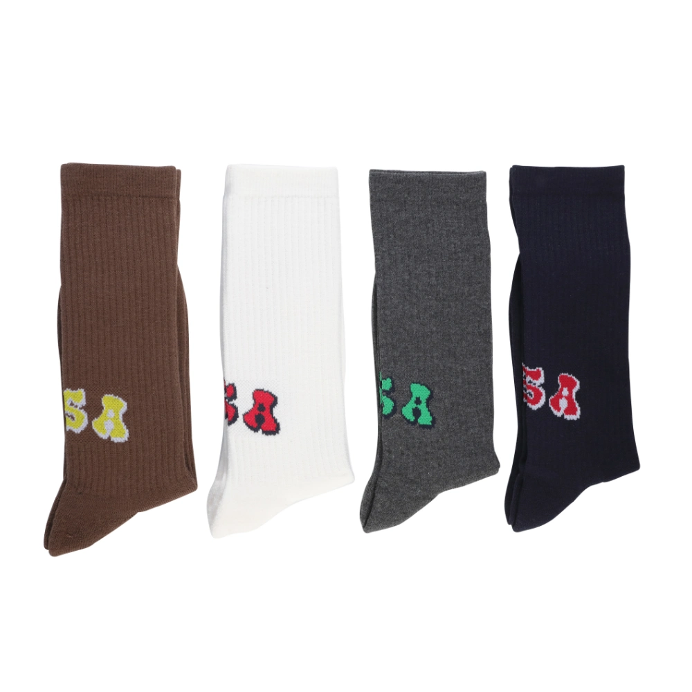 Wholesale Custom Logo Sports Man Leisure Happy Men Women&prime; S Casual School Fashion Colorful Thin Wholesale Cotton Crew Unisex Socks Factory Price