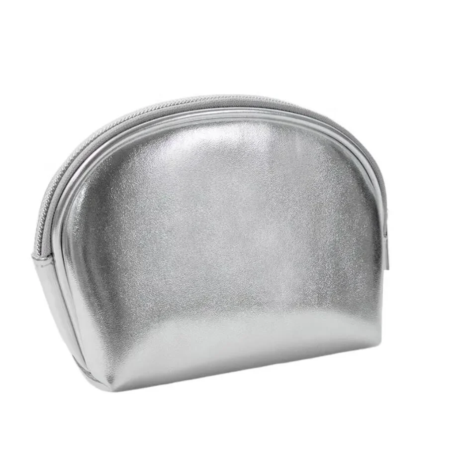 High quality/High cost performance Fashion Ladies Silver Cosmetic Bag