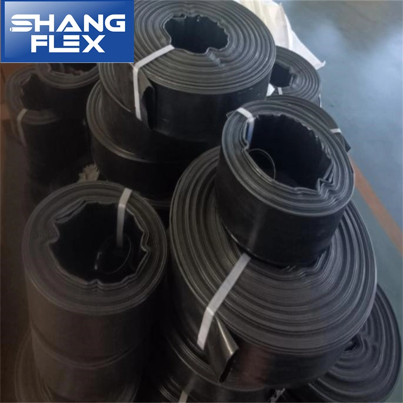 Black PE PVC Layflat Discharge Hose for Water Transfer