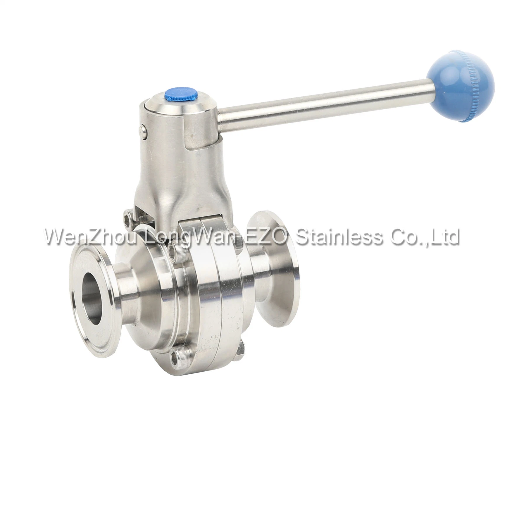 Stainless Steel Sanitary Pneumatic Spring Return Butterfly Valve (JN-BV 1008)