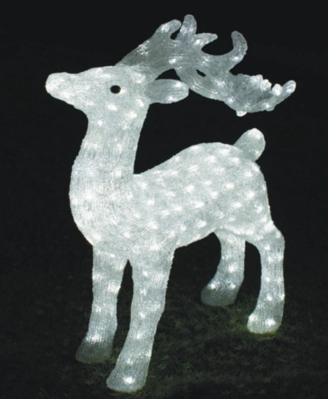 La Decoración Navideña exterior acrílico Solar Oso Animal el muñeco de nieve de la Junta de ciervos de setas Penguin Squireel Motif Lights luces decoración Jardín