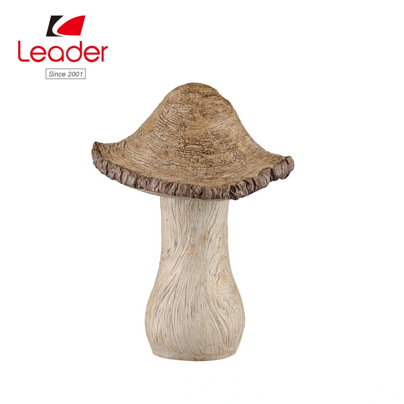 Polyresin Wood Effect Mushroom Ornamnet Resin Mushroom Figurines