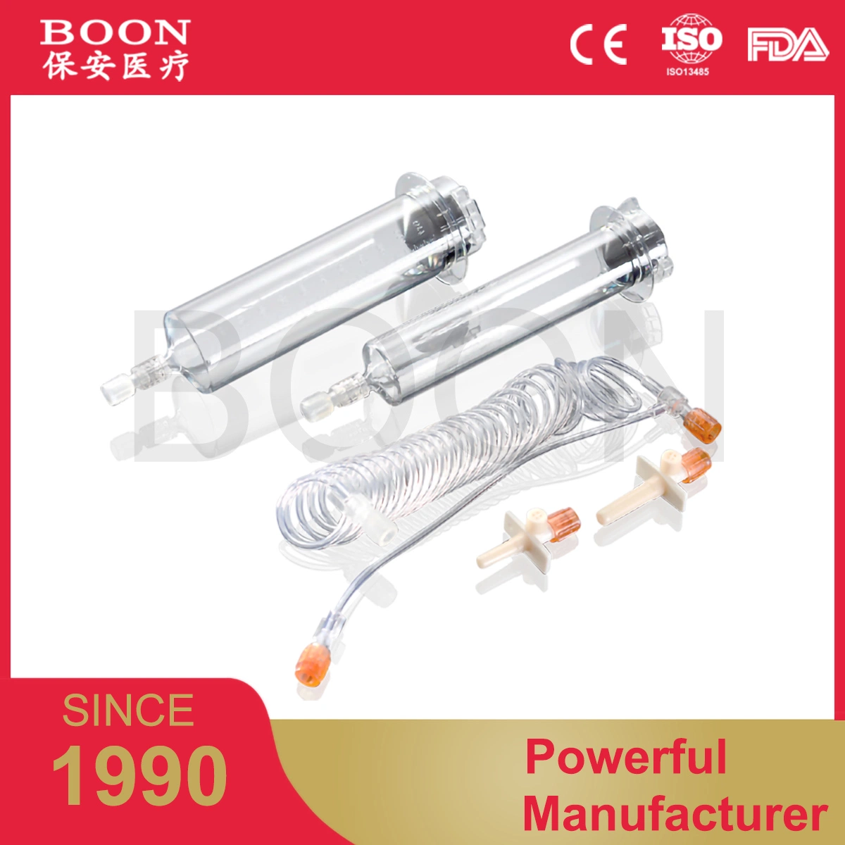 Boon 65/115ml RM jeringas precargadas para resonancia magnética de los inyectores Medrad Spectris Solaris