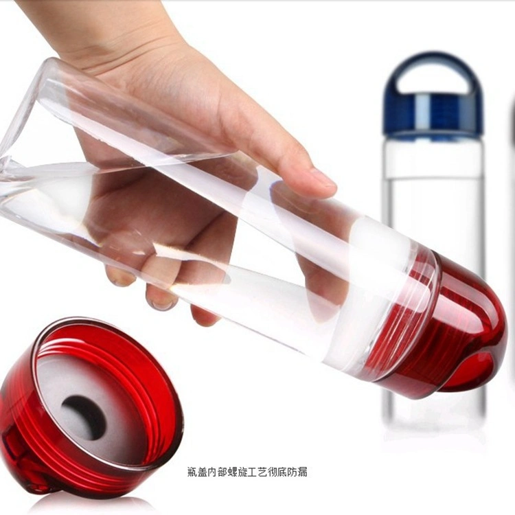 Customized Clear PC Plastic Fruit Fusion Water Bottle