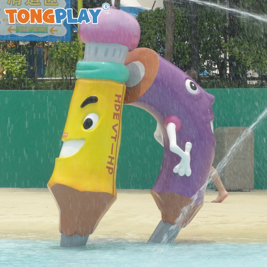 Ducha lápiz Círculo Spray Parque acuático para niños Equipo de juegos Splash Juguetes de Juguetes PVC Instalaciones de diversiones
