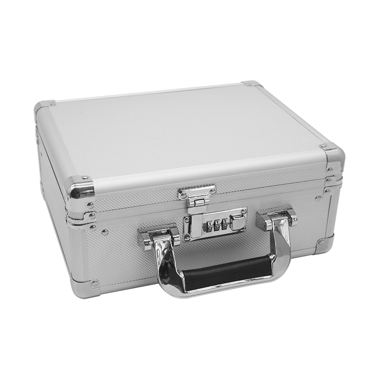 Aluminum Alloy Tool Case Portable Cipher Box Tool Safe File Box