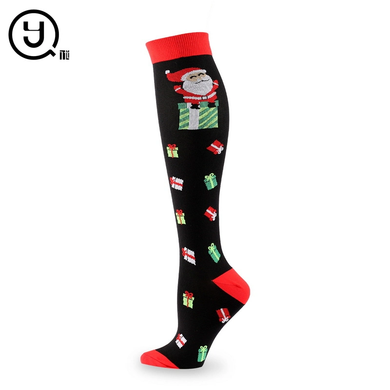 Nuevo producto 5 pares de calcetines de regalo de Navidad para mujer Sublimation Mayorista