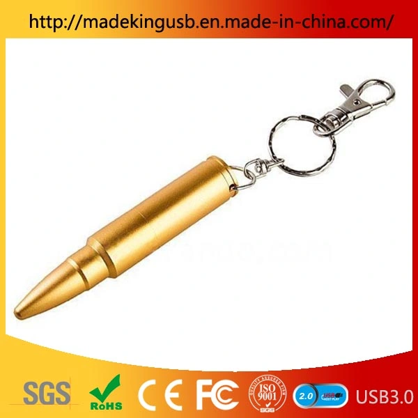 Customizable Capacity Metal Bullet Pen Drive/ Mini Personality USB Flash Drive