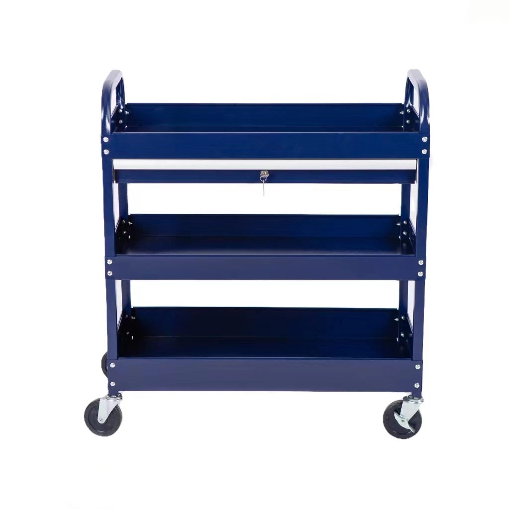 Cold-Rolled Sheet Electroplated Column 3-Layer Hand Tool Trolley