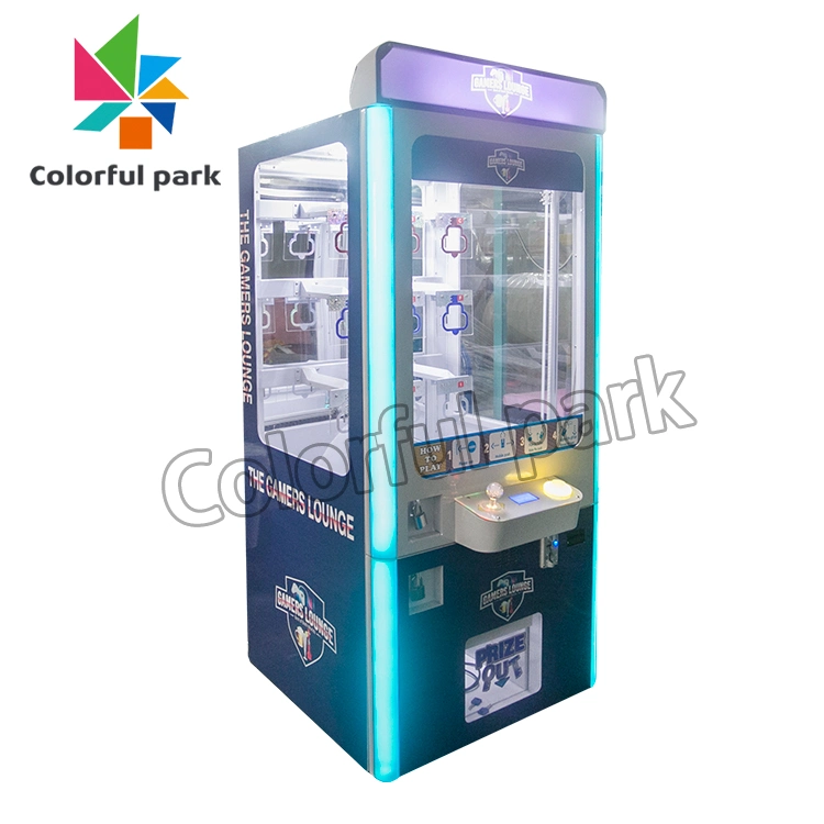 Parque de colores máquina de juego operado por monedas Keymaster máquina de ranura Claw Máquina de grúa Juego de Arcade máquina de monedas Juego de Maestro clave