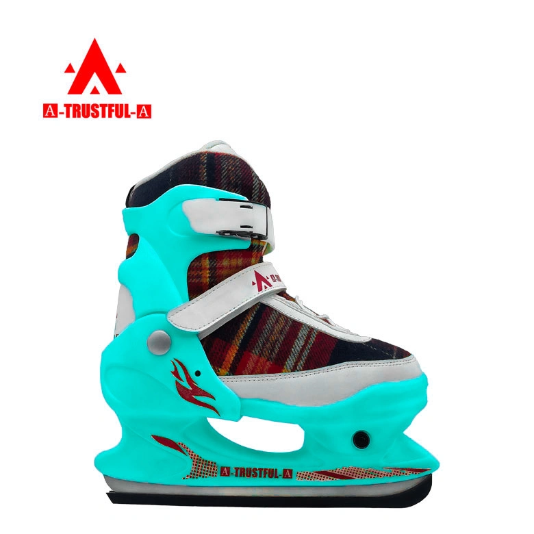 El color de alta calidad Zapatos de Skate personalizables ajustable Kids patines de hielo