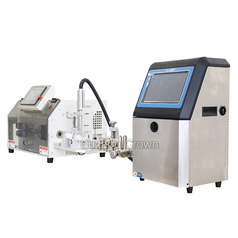 Cable Jacket Stripping Inkjet Printing Machine Wire Cutting and Stripping Machine Cable Stripping with Inkjet Printer Machine