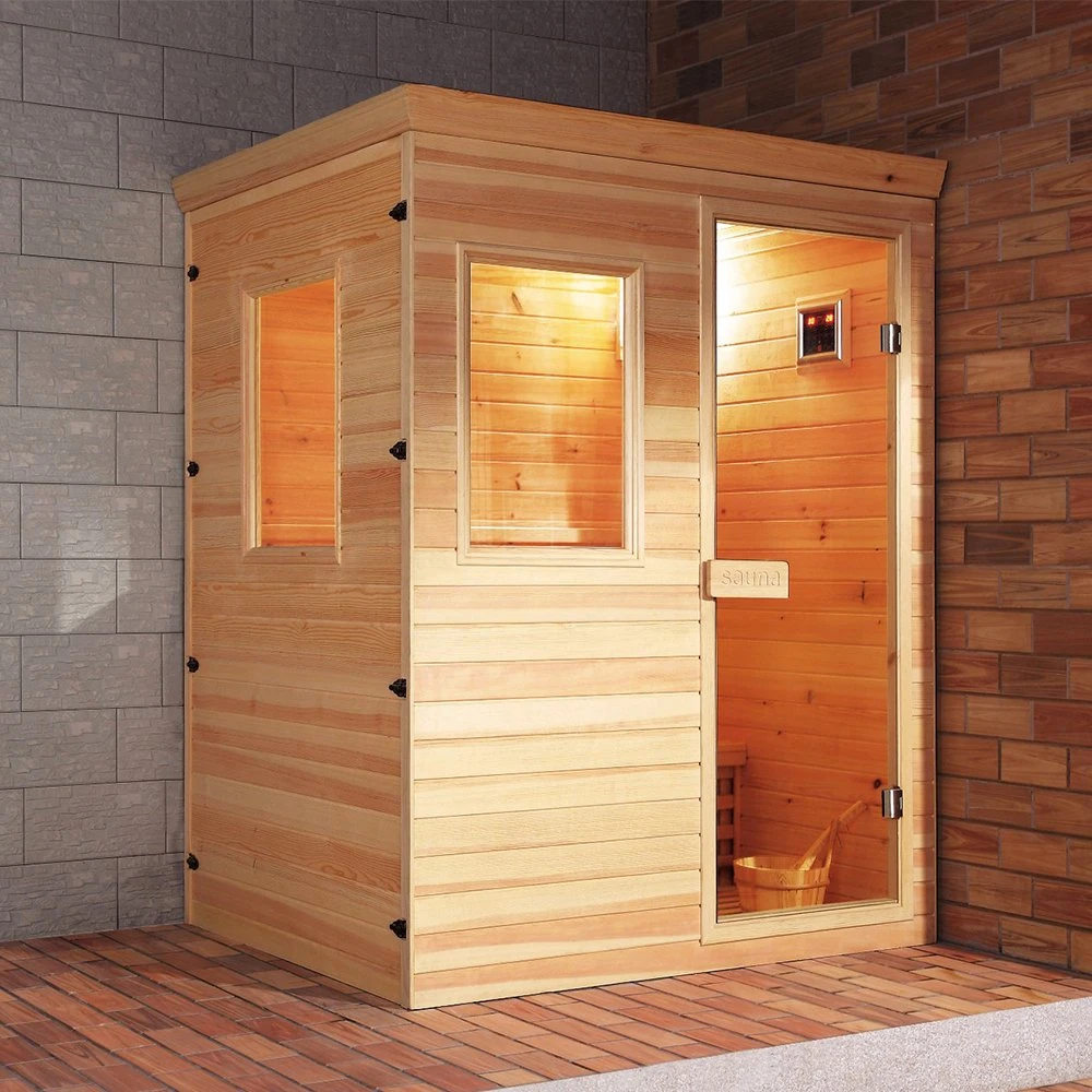 Fabrik Preis der traditionellen Massivholz trocken Infrarot-Sauna Zimmer