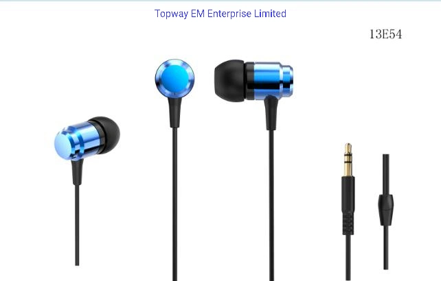 Wired Metal in-Ear Stereo Earphones with Handsfree Microphone 13e54