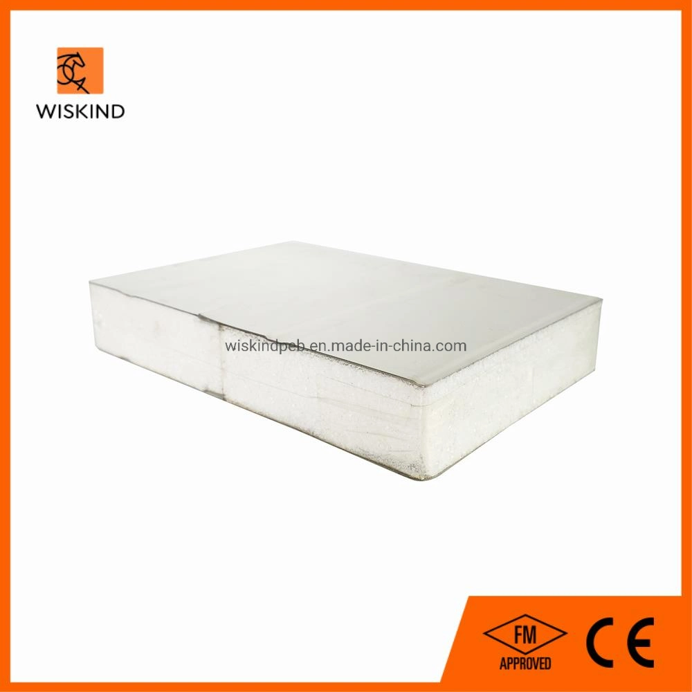 No Deformation EPS/Rock Wool/Glass Wool/PU/PIR/PUR Wall Building Material Sandwich Panel for Building Exterior Wall System