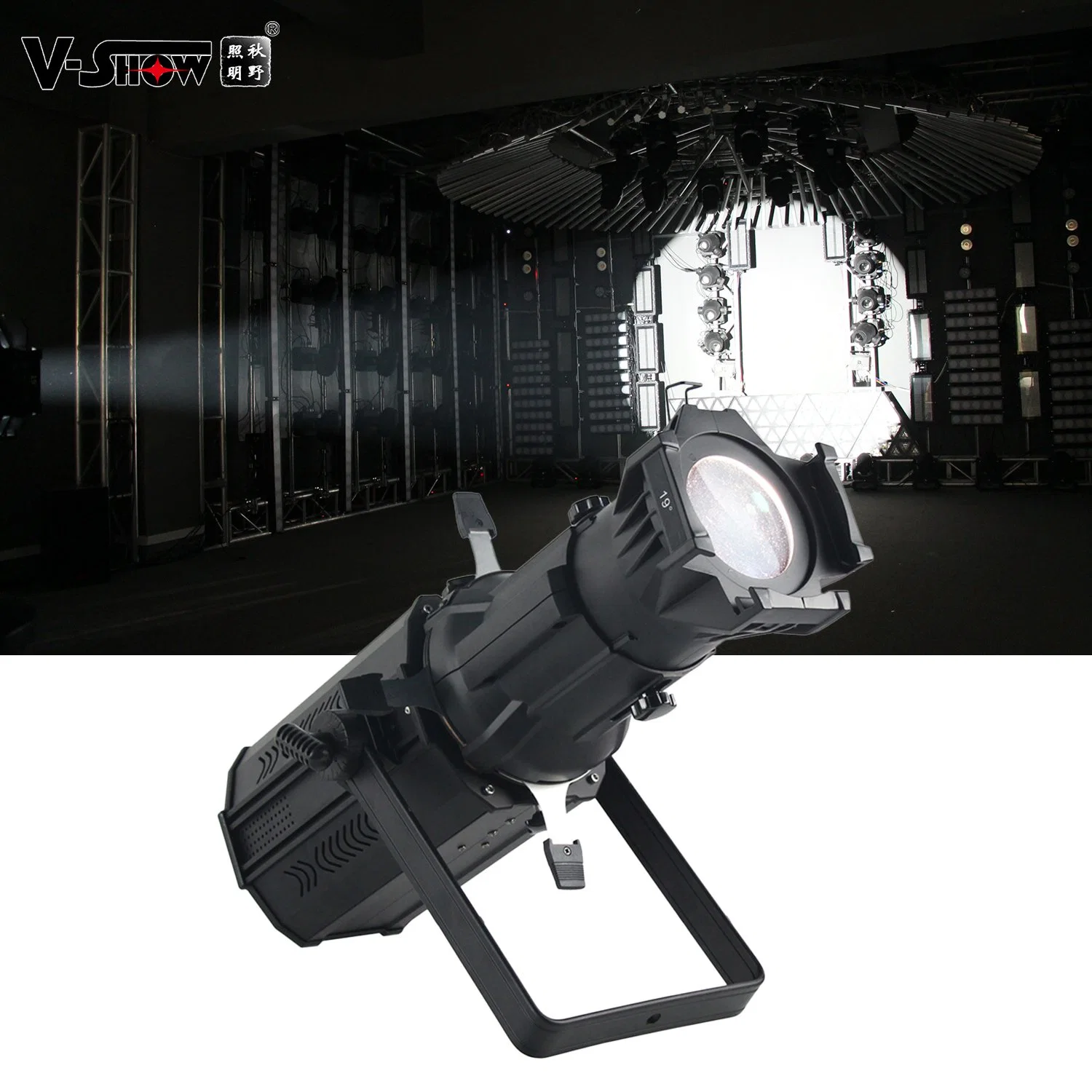 V-Show 200W Perfil Spotlight Studio Effect Stage LED Fresnel Perfil