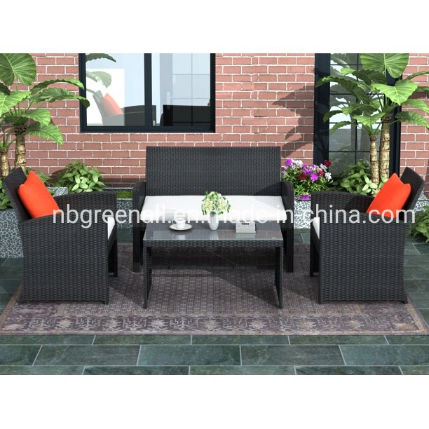 4PCS Hot Leisure Hotel Aluminum Garden Wicker Sofa Chair Patio Home Outdoor Furnitures