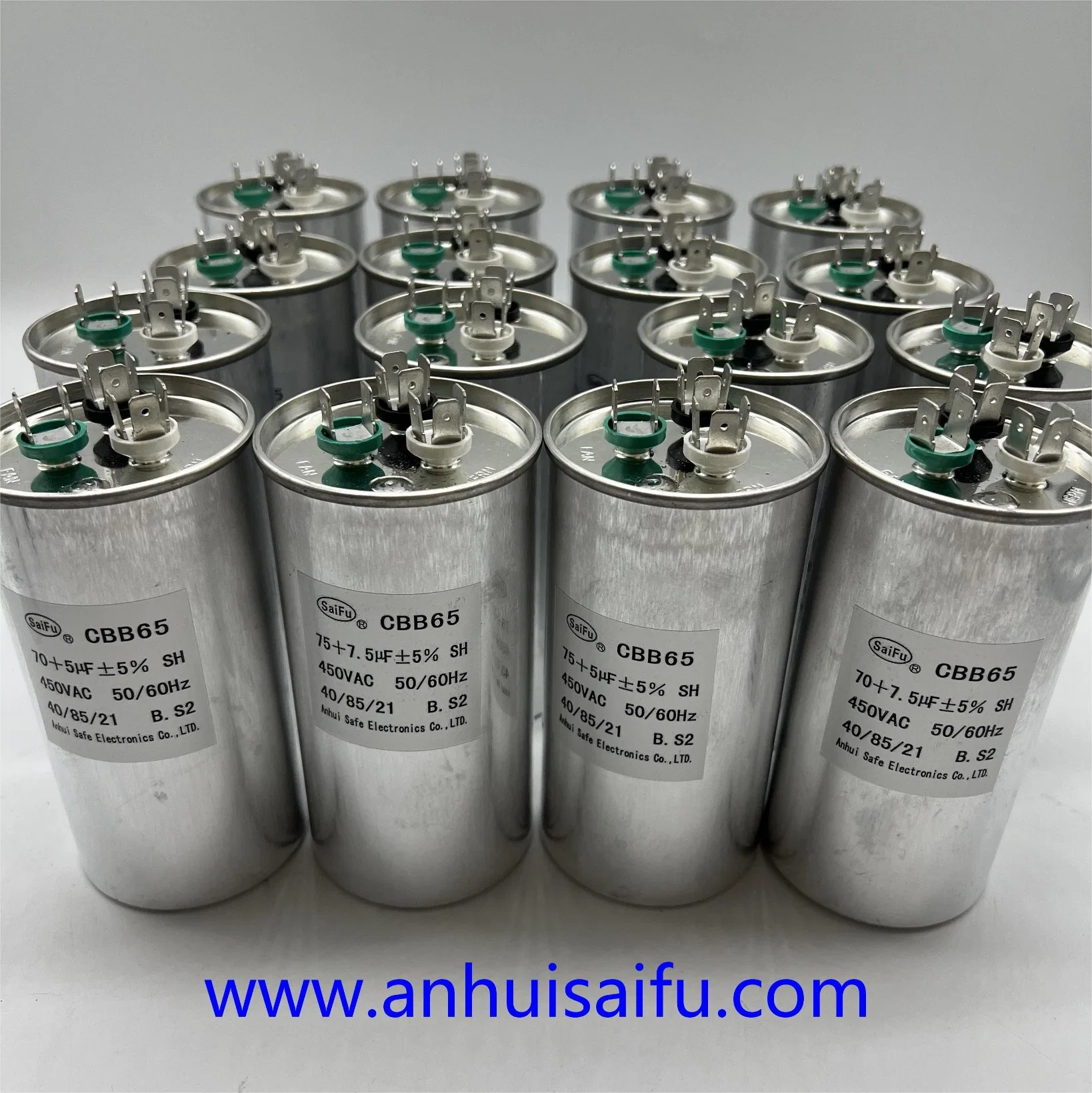 30+5UF 30/5 MFD ± 6% 370 فولت/440V Cbb65 دائري مزدوج التشغيل ابدأ تشغيل Capacitor لتشغيل محرك التيار المتردد أو بدء تشغيل المروحة أو المكثف مستقيم