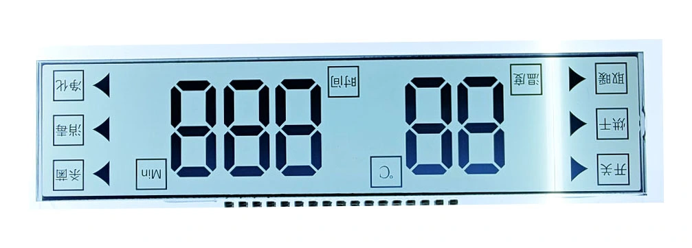 TN 6 Clock Viewing Angle 7 Segment LCD für elektronisch Produktanzeige Für Bildungseinrichtungen