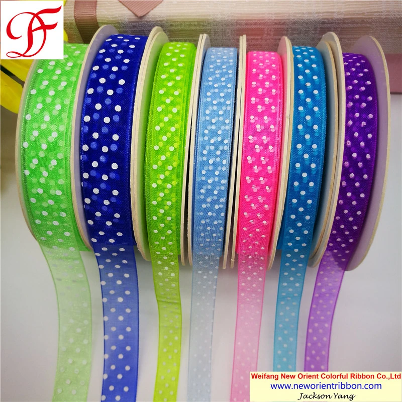 Factory Wholesale/Supplier Customized OEM Printed Organza Ribbon for Bows/Decoration/Wrapping/Gifts Packing