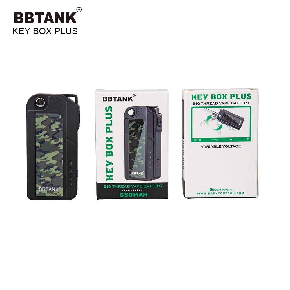 Bbtank Top selling Vape Battery 510 Thread Key Chain بطارية Vape المصممة