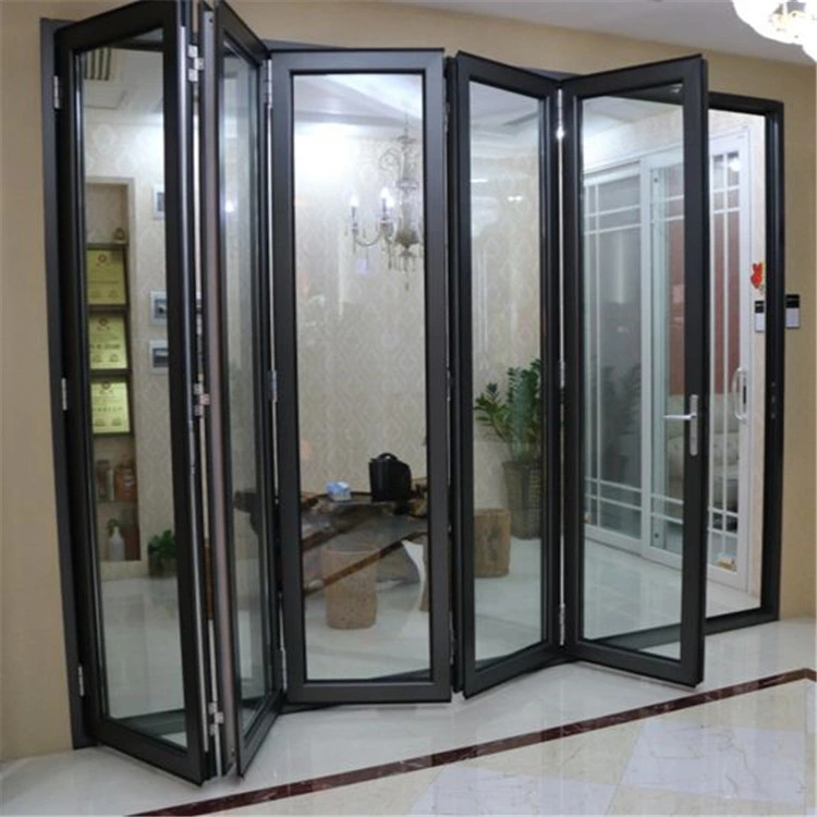 China Made Aluminium Low-E Glass Window Folding Door Profiles Exterior Use Stronge Aluminum Profile