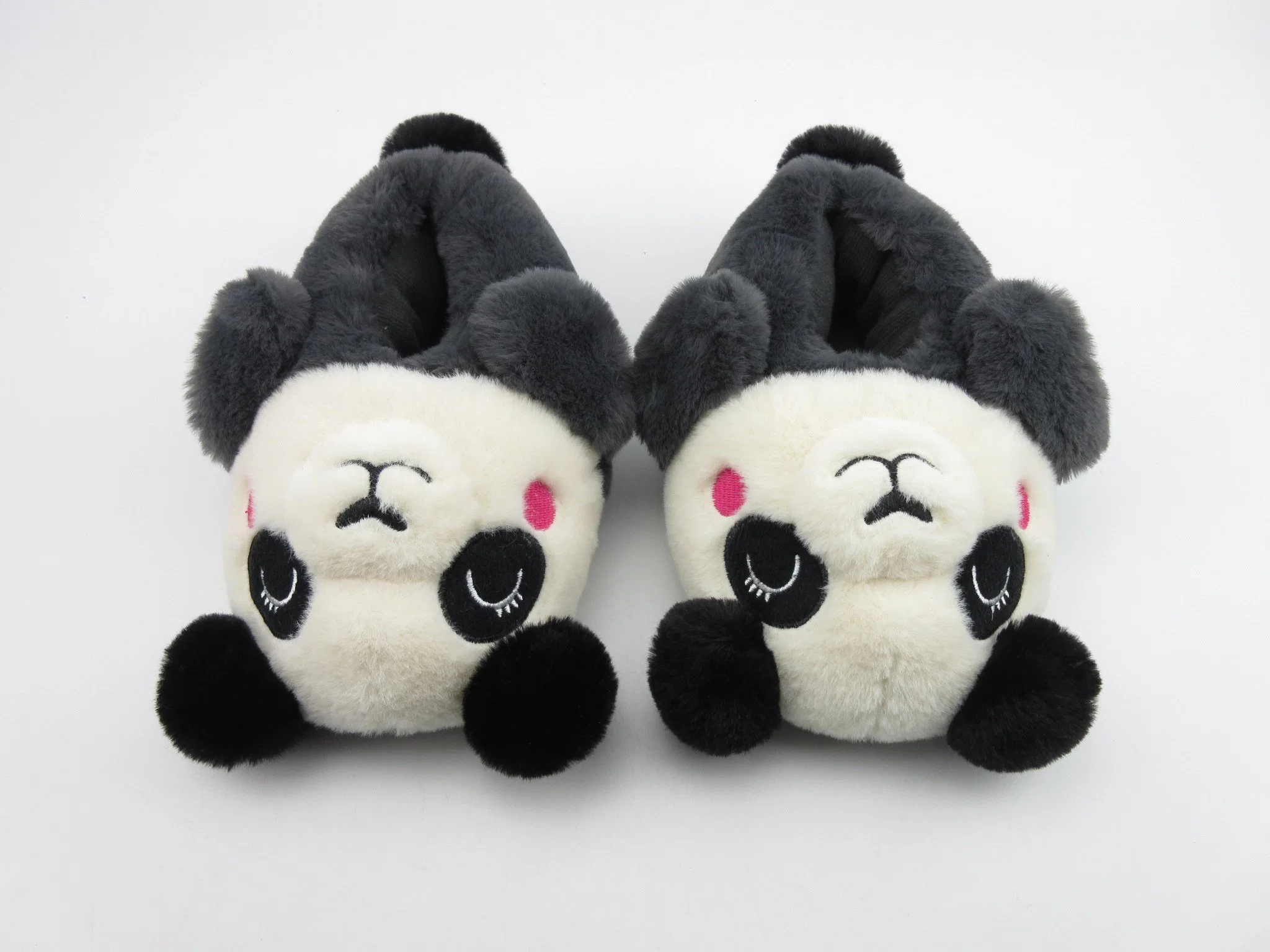 Indoor Plüsch Schuhe Niedlich Neuheit Schuhe Custom Spielzeug Panda Tier Slipper