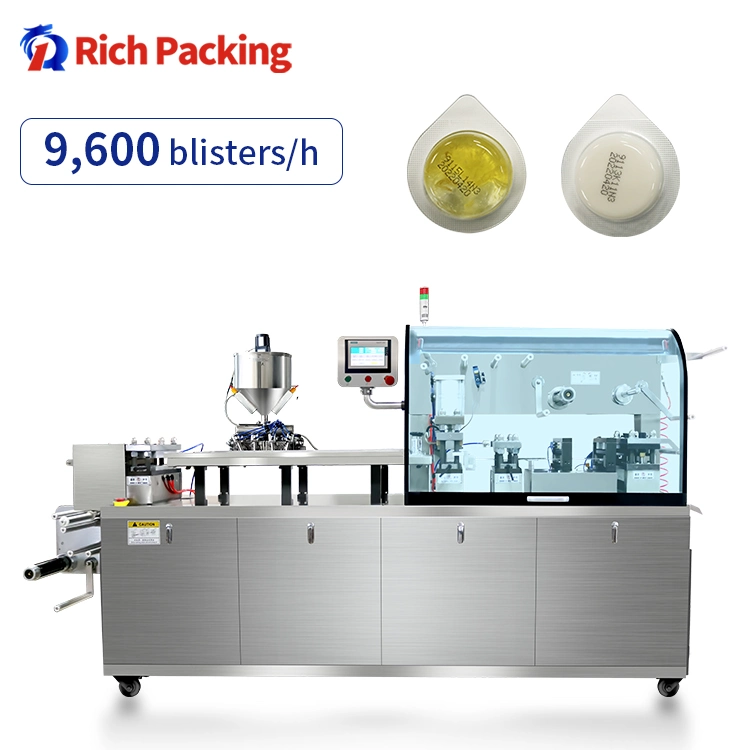 DPP-260s Automatische Öl-Flüssig Blister Verpackung Honig Schokolade Sauce Creme Sirup Lebensmittel Gelee Blister Verpackungsmaschine