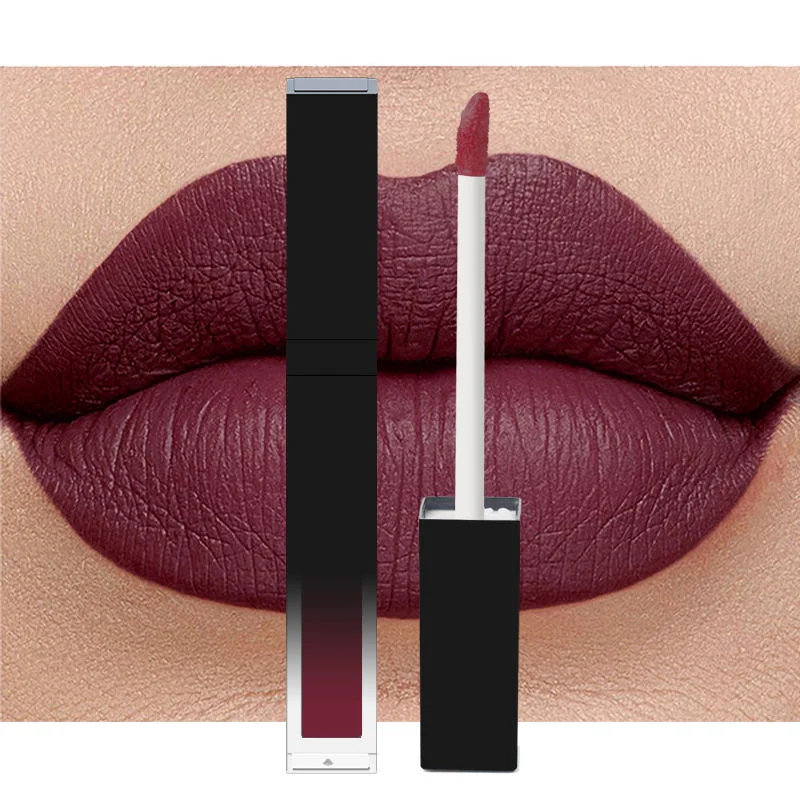 Private Label Long Lasting Non Stick Cup Lip Gloss Red Matte Liquid Lipstick