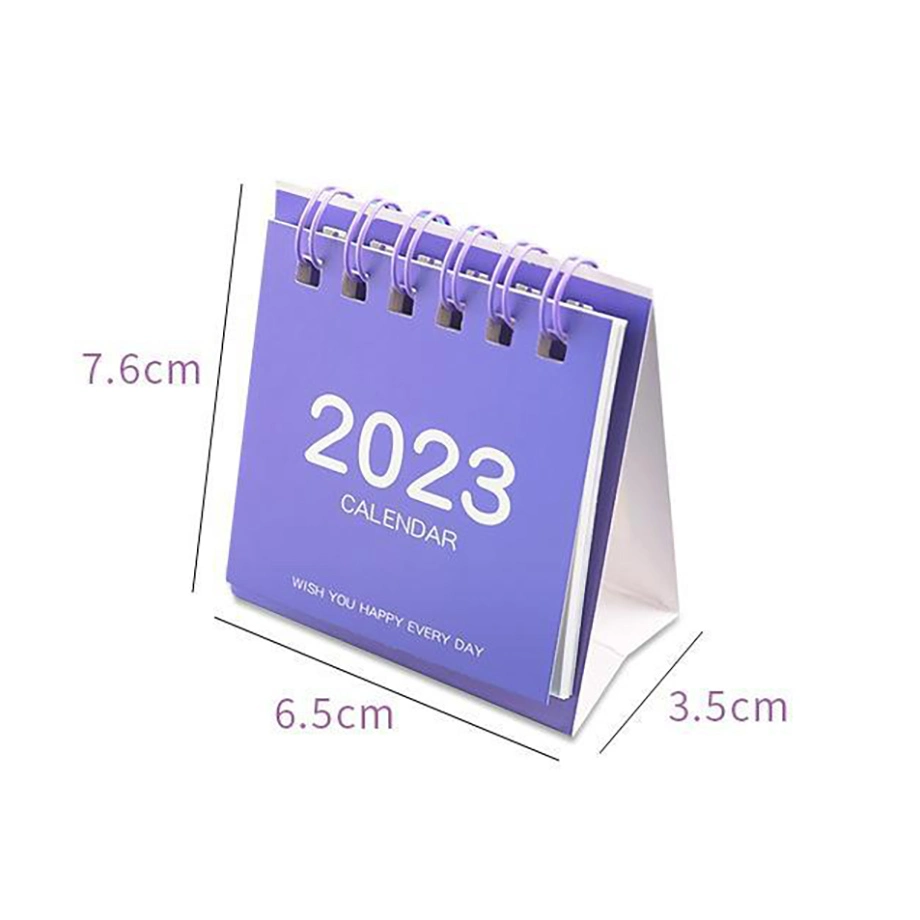 2023 Nouvelle conception Business-cadeau promotionnel Souvenir table personnalisée Mini calendrier de l'Avent