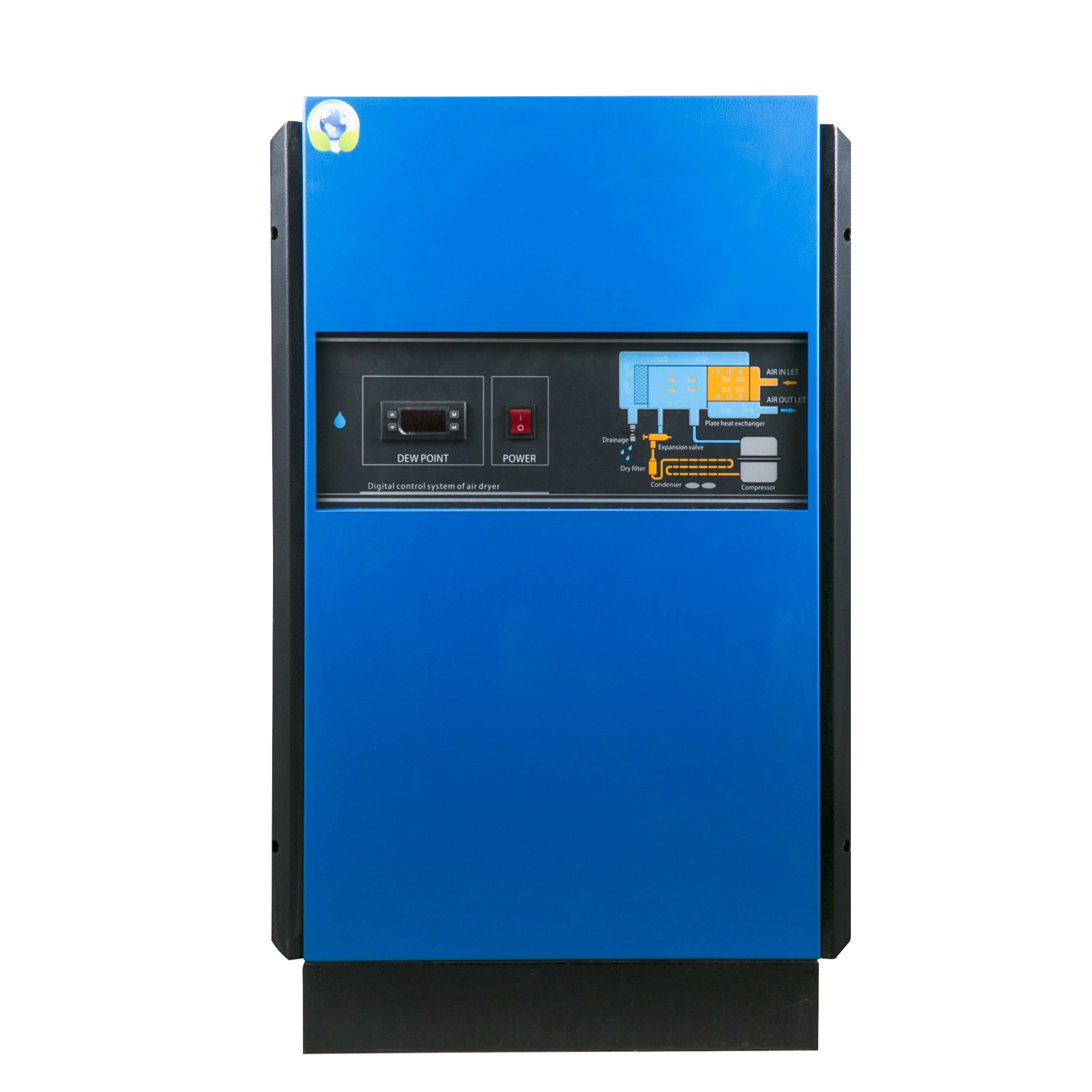 Refrigeración por agua secador frigorífico de la máquina para compresor de aire 2.4m3/min a 220V/50Hz