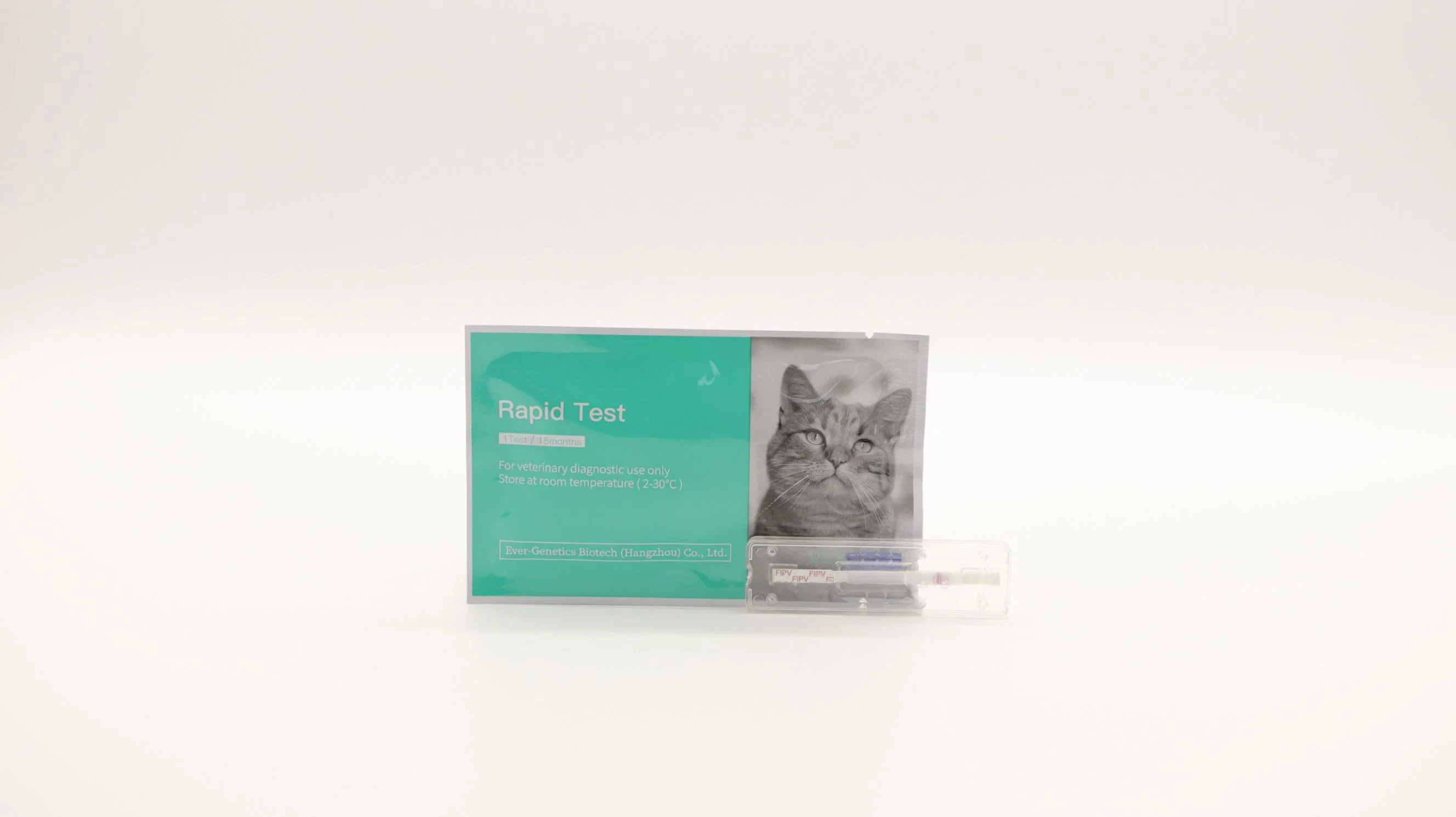 Prueba rápida veterinaria Herpesvirus felino Tipo-1 anticuerpo FHV Diagnóstico rápido Kit de prueba