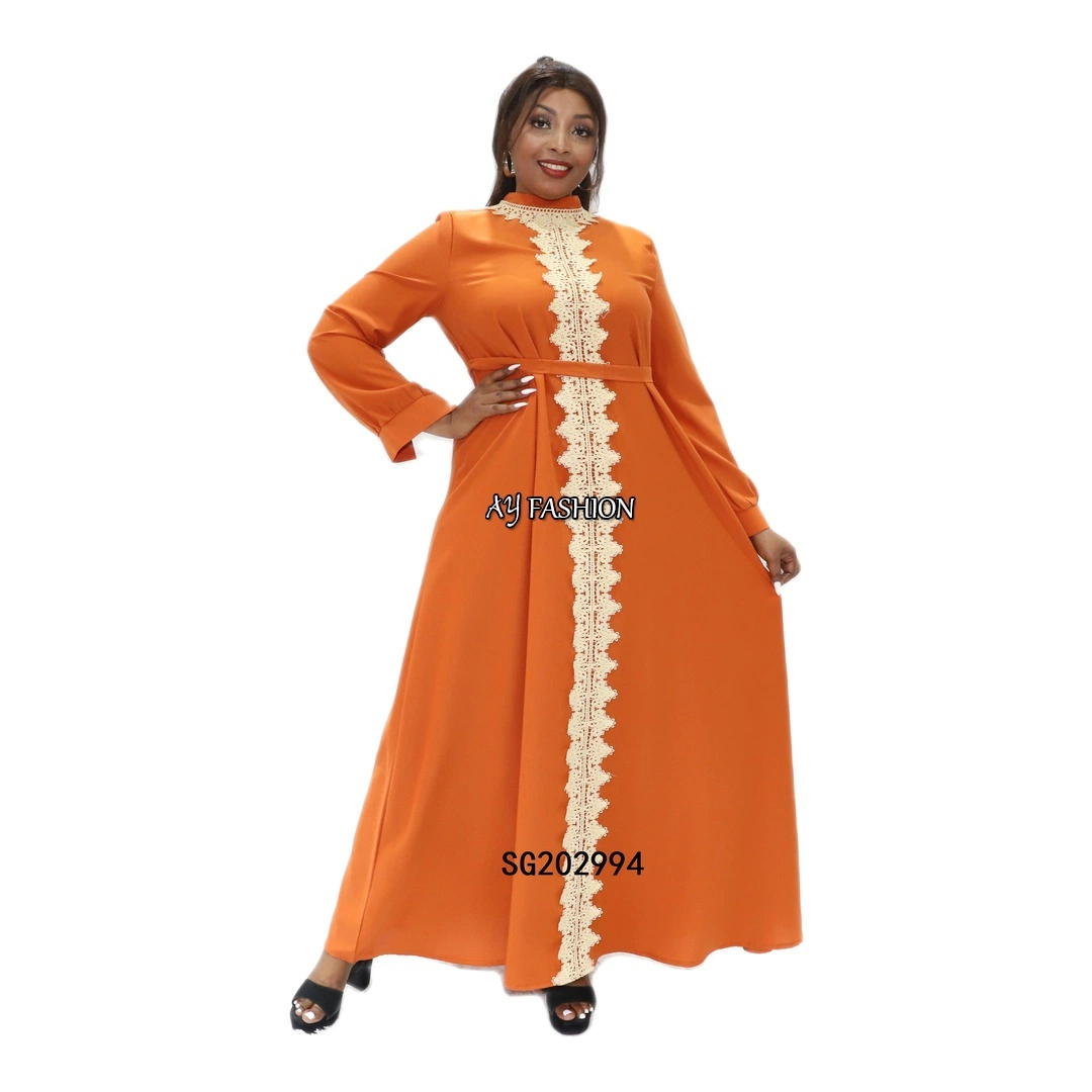 Casual Dresses Lady Fashion Apparel Maxi Standard Robe Africain Abaya Casual Dress