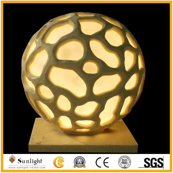 Outdoor Waterproof LED Lamp Sandstone Polyresin Crafts