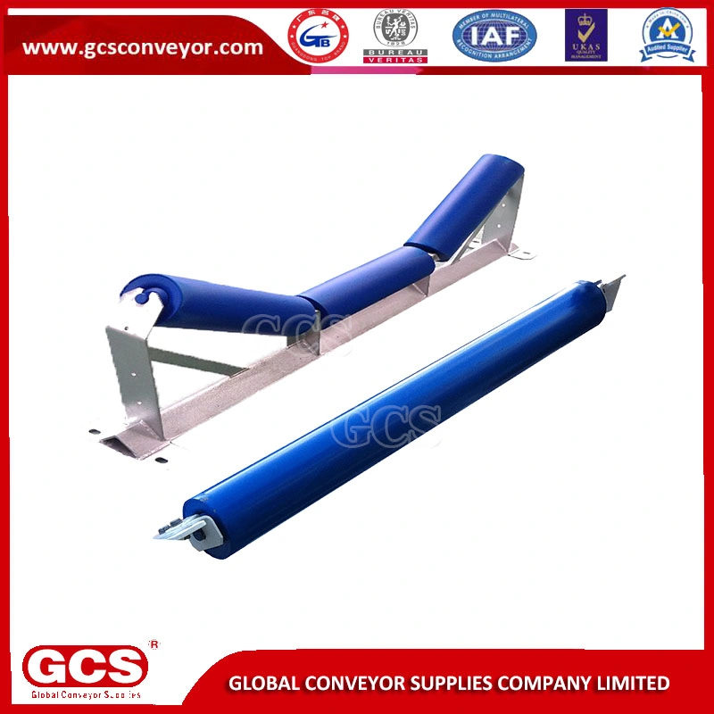 Gcs Steel Trough Idler Roller Mining Belt Carrier Roller