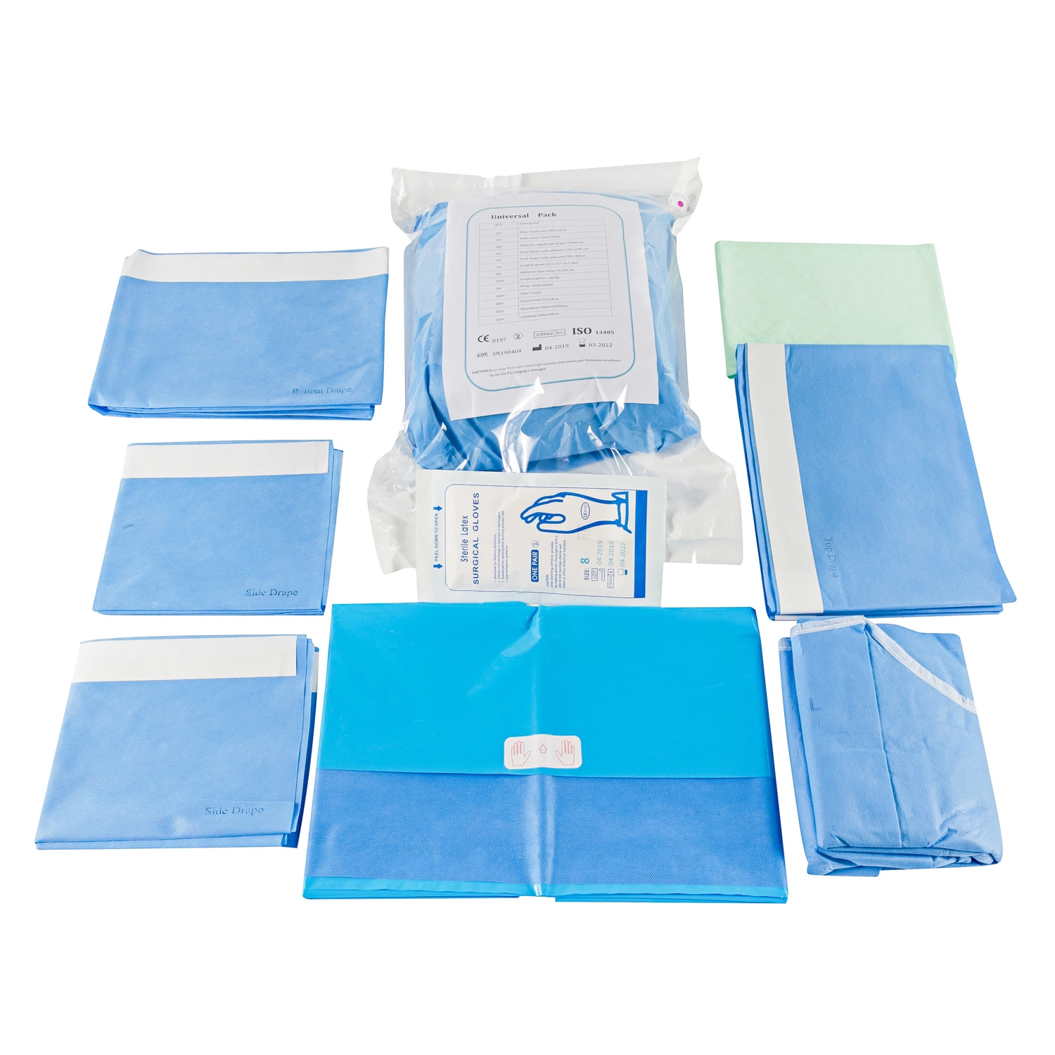 Emballage de film adhésif chirurgical ophtalmique stérile à usage médical et à usage unique