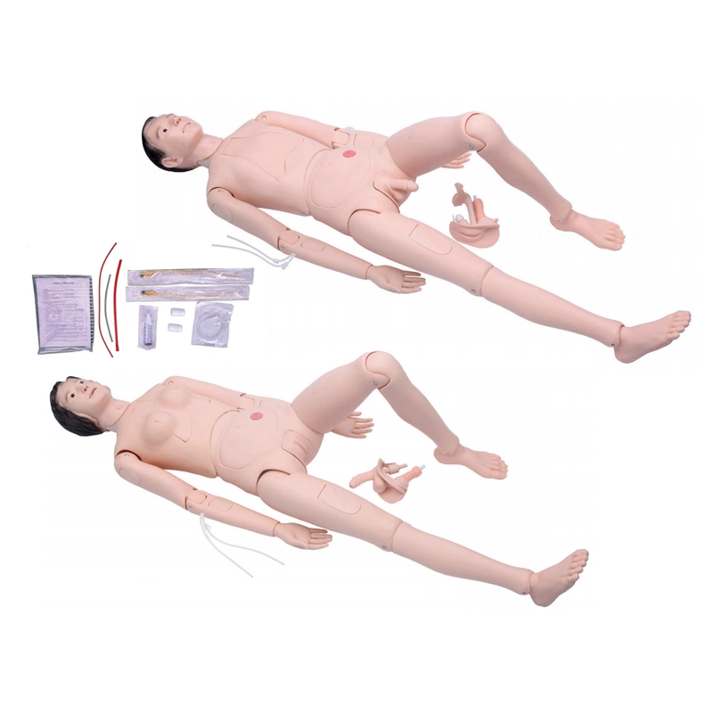 PVC Advanced Nurse Training Doll Male Advanced Nursing Manikin