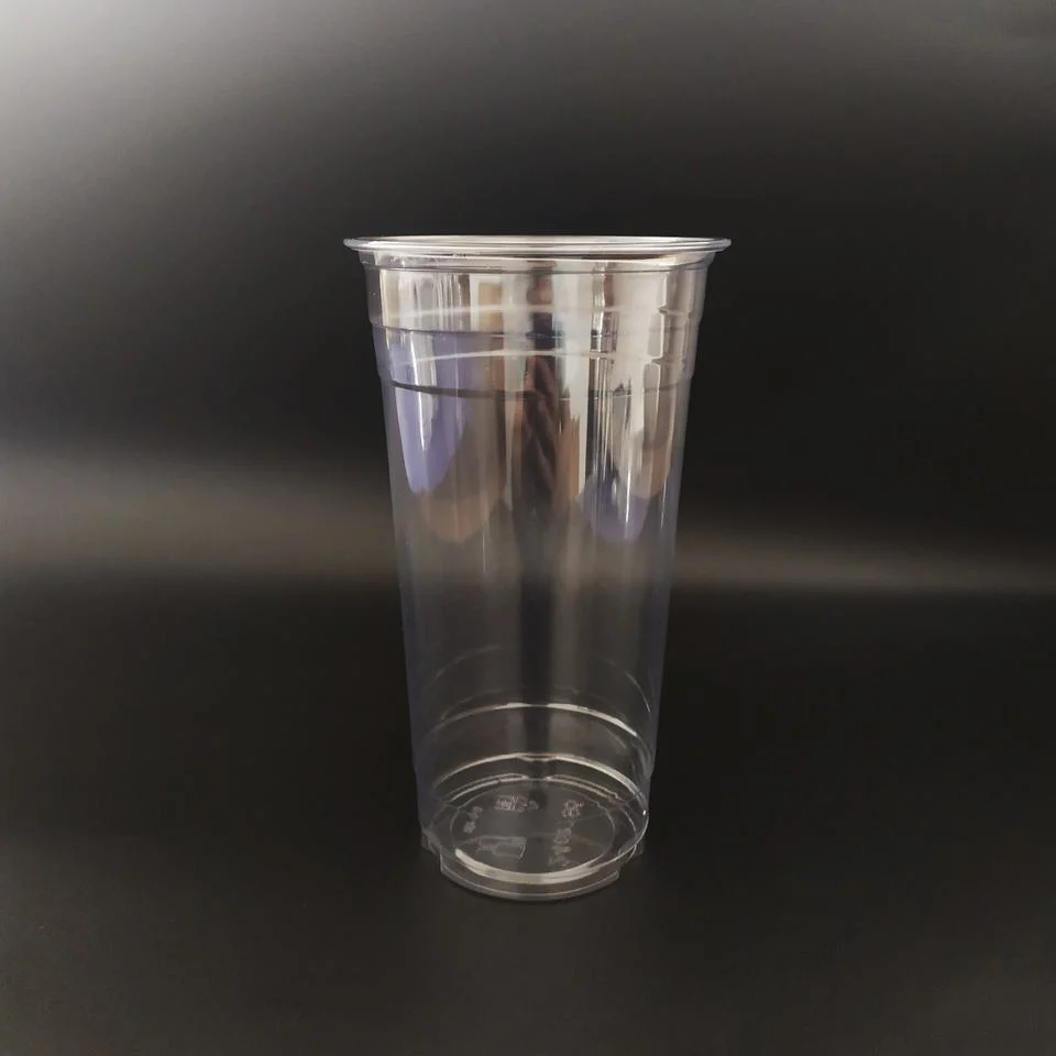 Pet Bubble Tea Cup Takeaway Drinking Plastic Disposable Cups with Lid