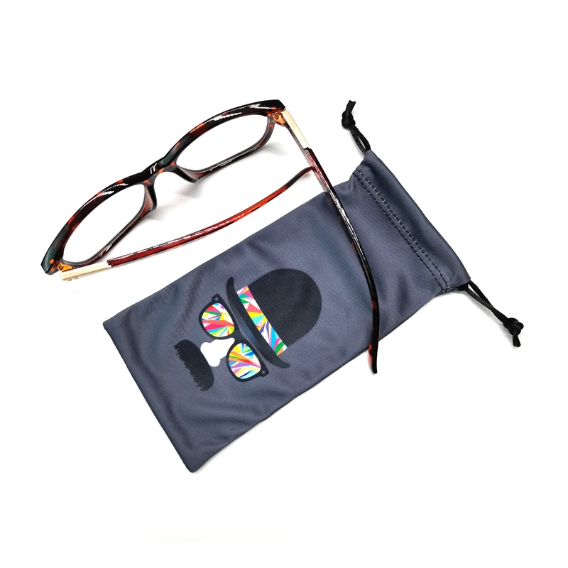 Custom Cartoon Printing Microfiber Eyeglasses Pouch Glasses Pouch