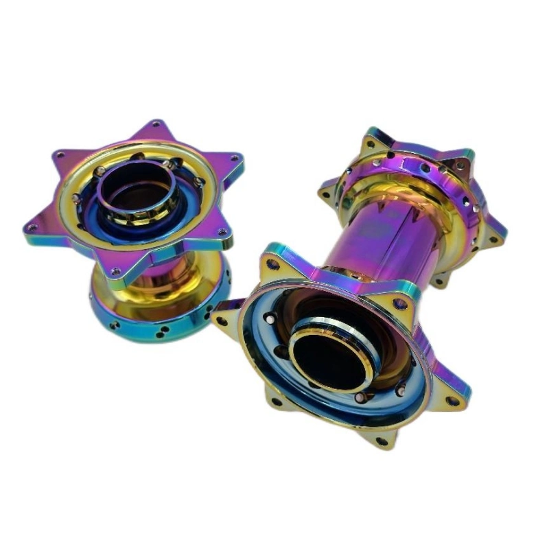 Piezas de Motocicletas personalizadas CNC aluminio Colorful Motorcycle rueda Hub