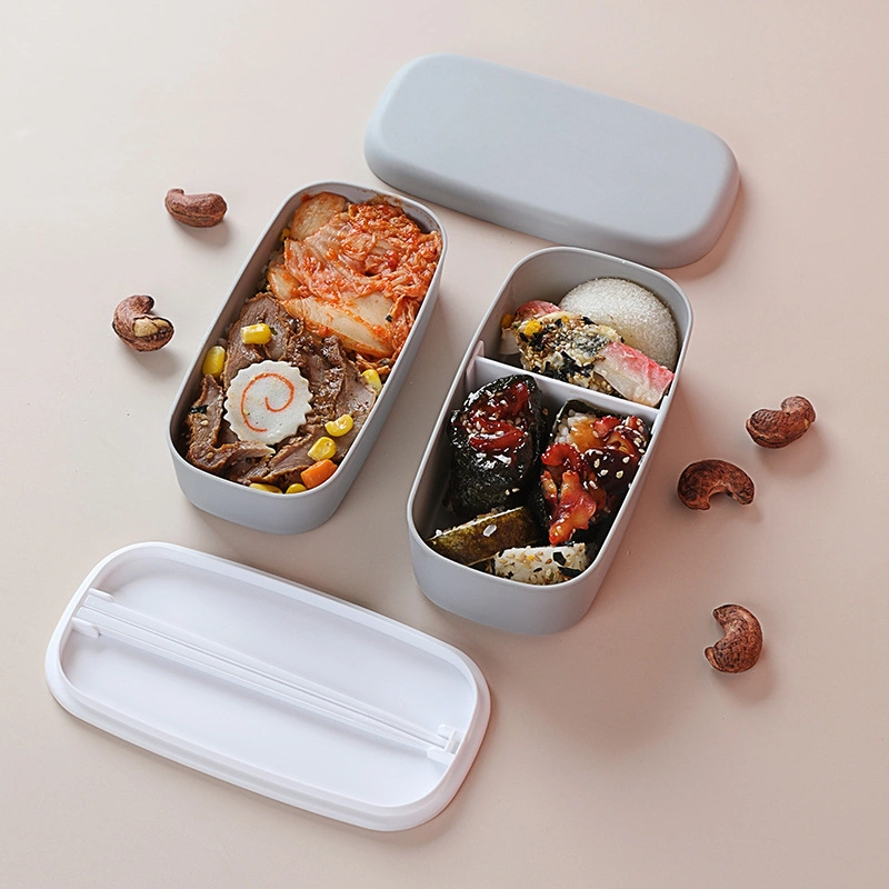 2-Layer Bento Box Leak-Proof Stackable, Lunch Boxfor Kids and Adults