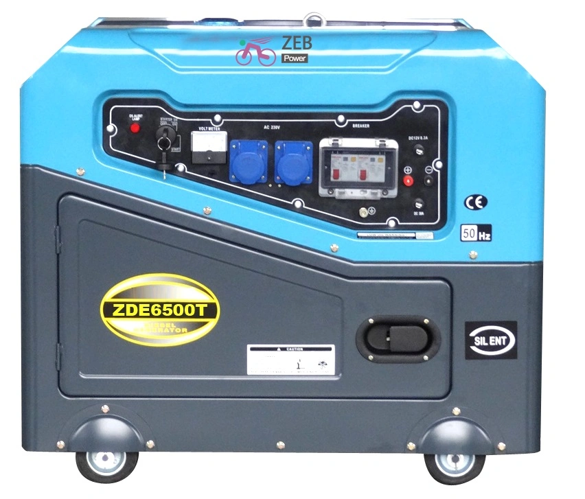 10kVA petit portable phase unique générateur diesel silencieux (ZDE12T)