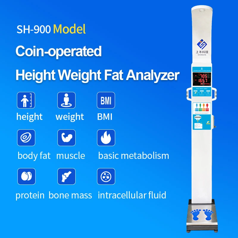 ODM fábrica IMC por ultra-som digital corporal medida de altura Peso Escala de gordura