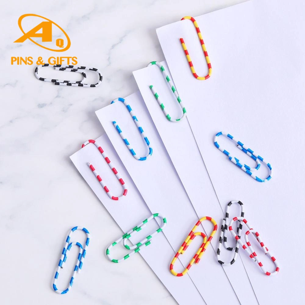 Hot Sale Flat Round Metal Bookmark Document Paper Clip for Office Stationery Use