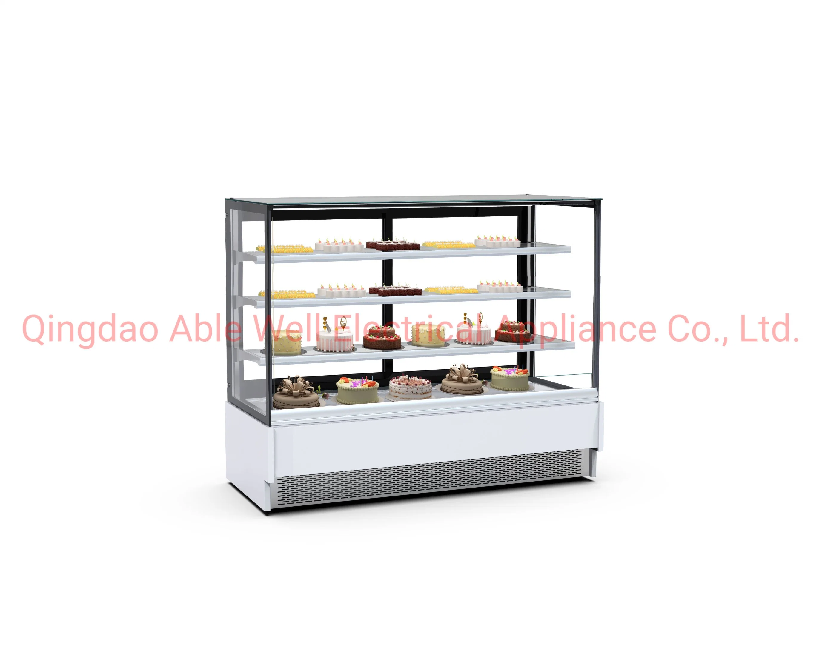 Bakery 3-Layer Right-Angle Showcase Cold Chocolate Cake Display Counter Cabinets