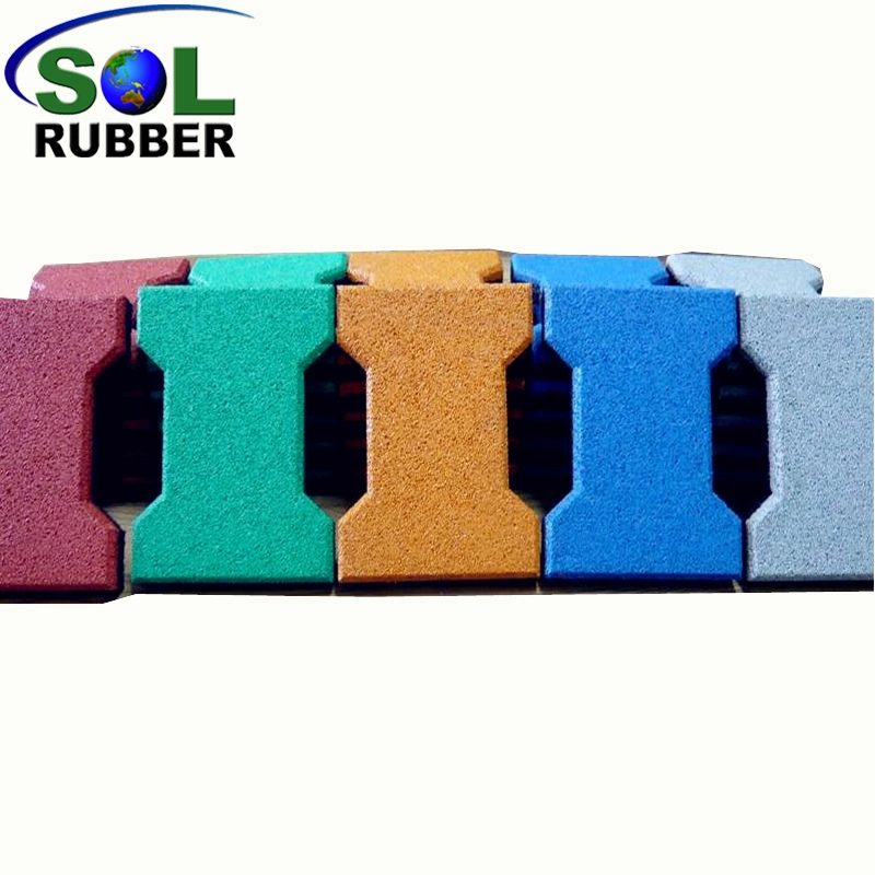 Racecourse Horse Paths Dog Bone Outdoor Rubber Paver