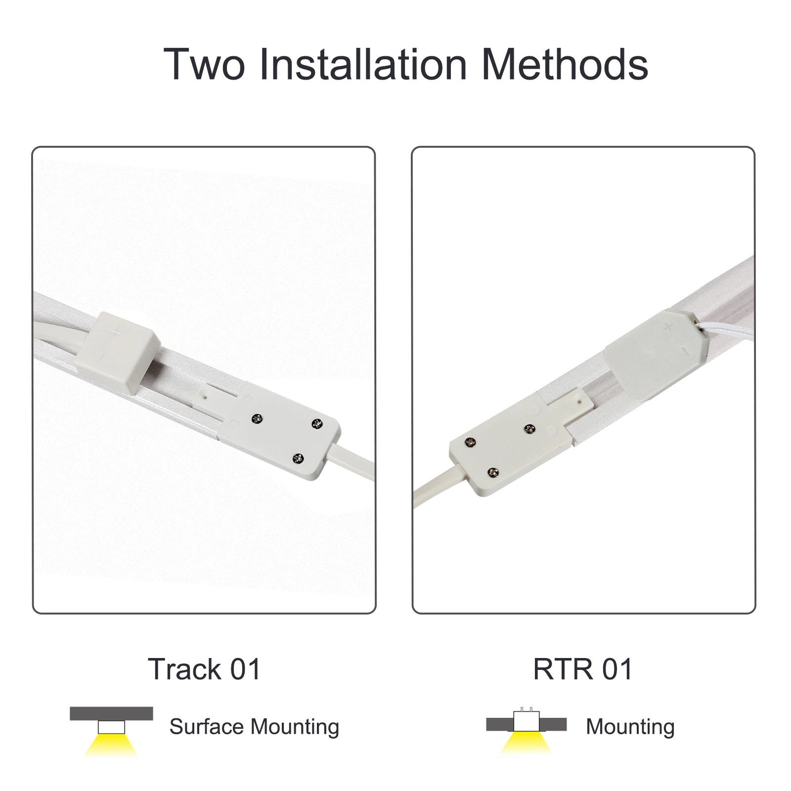 Lighting Plug Socket Track Accessories System Goods Shelves Lights Power LED Panel Track